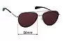 Sunglass Fix Replacement Lenses for Rag & Bone NB1064/G/S - 58mm Wide 