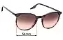 Sunglass Fix Verres de Remplacement pour Ray-Ban RB2204 - 54mm Wide 
