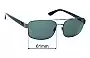 Sunglass Fix Replacement Lenses for Ray-Ban RB3687 - 61mm Wide 