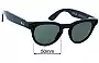Sunglass Fix Replacement Lenses for Ray-Ban RW4009 Meta Headliner - 50mm Wide 