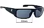 Sunglass Fix Verres de Remplacement pour Zeal Snapshot - 63mm Wide 