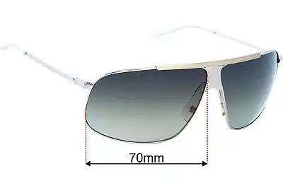 Costume National CN30S Lentilles de Remplacement 70mm wide 