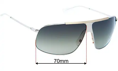 Costume National CN30S Replacement Lenses 70mm wide 