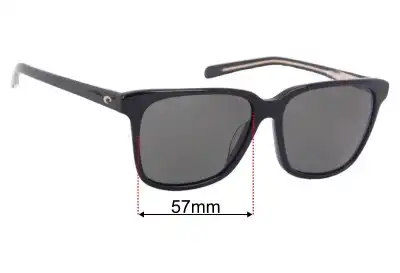 Costa Del Mar May Replacement Lenses 57mm wide 