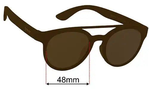Goodr Artifacts, Not Artifeelings  Replacement Lenses 48mm wide 