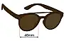 Sunglass Fix Replacement Lenses for Goodr Artifacts, Not Artifeelings - 48mm Wide 