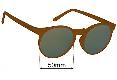 Goodr Bodhi's Ultimate Ride Verres de Remplacement 50mm wide 