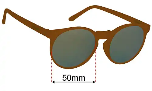 Goodr Bodhi's Ultimate Ride  Replacement Lenses 50mm wide 