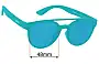 Sunglass Fix Replacement Lenses for Goodr Dr. Ray, Sting - 48mm Wide 
