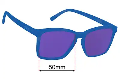 Goodr Dungaree Debauchery Replacement Lenses 50mm wide 
