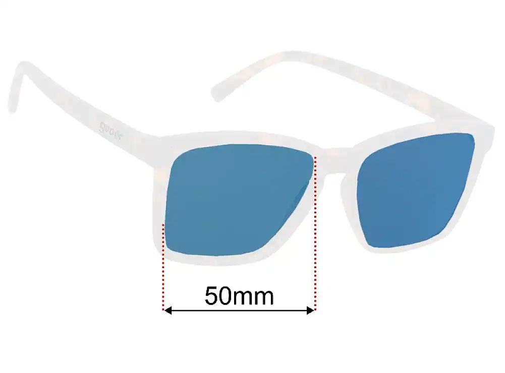 Sunglass Fix Lentilles de Remplacement pour Goodr Middle Seat Advantage  - 50mm Wide