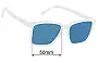 Sunglass Fix Verres de Remplacement pour Goodr Middle Seat Advantage - 50mm Wide 