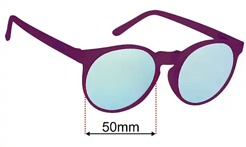 Goodr Thanks, They're Vintage  Replacement Lenses 50mm wide 
