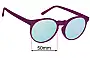 Sunglass Fix Replacement Lenses for Goodr Thanks, They're Vintage - 50mm Wide 