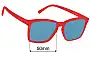 Sunglass Fix Replacement Lenses for Goodr The Devil's Ketchup - 50mm Wide 