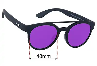 Goodr The New Prospector Replacement Lenses 48mm wide 