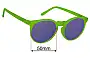 Sunglass Fix Replacement Lenses for Goodr We're All Mad Down Here - 50mm Wide 