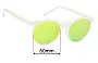 Sunglass Fix Ersatzgläser für Goodr Yolk's On You - 50mm Wide 