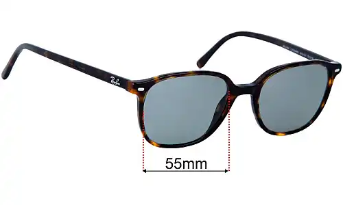 Ray-Ban RB2193 Leonard Replacement Lenses 55mm wide 
