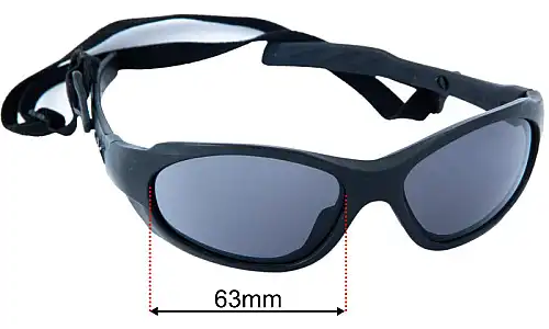 Wiley X X-1 Advanced Replacement Lenses 63mm wide 