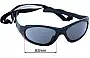 Sunglass Fix Replacement Lenses for Wiley X X-1 Advanced - 63mm Wide 