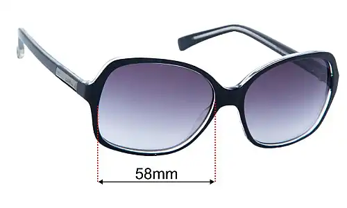 Calvin Klein R735S Replacement Lenses 58mm wide 