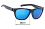 Sunglass Fix Verres de Remplacement pour Costa Del Mar Bayside - 56mm Wide 