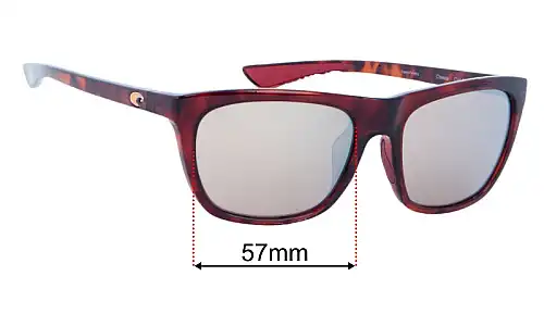 Costa Del Mar Cheeca Lentilles de Remplacement 57mm wide 