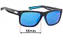 Sunglass Fix Verres de Remplacement pour Costa Del Mar Baffin - 58mm Wide 