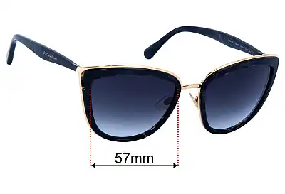 Dolce & Gabbana DG2113 Replacement Lenses 57mm wide 