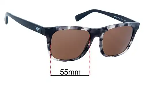 Emporio Armani EA4142 Replacement Lenses 55mm wide 