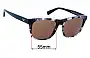 Sunglass Fix Replacement Lenses for Emporio Armani EA4142 - 55mm Wide 