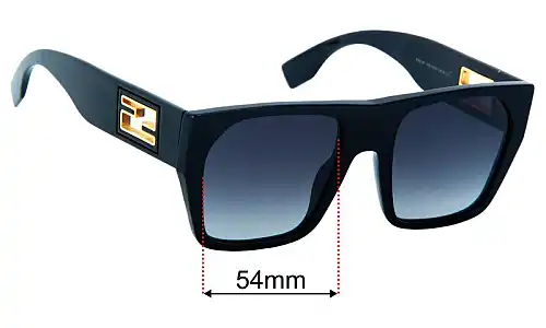 Fendi FE 40124I Replacement Lenses 54mm wide 