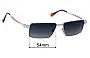 Sunglass Fix Replacement Lenses for Gianfranco Ferre GFF 265/S - 54mm Wide 
