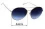Sunglass Fix Replacement Lenses for Givenchy GV 7170/G/S - 64mm Wide 