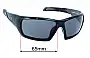 Sunglass Fix Replacement Lenses for Harley Davidson H-D Backbone - 65mm Wide 