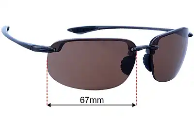 Maui Jim MJ456 Ho'okipa XL Verres de Remplacement 67mm wide 