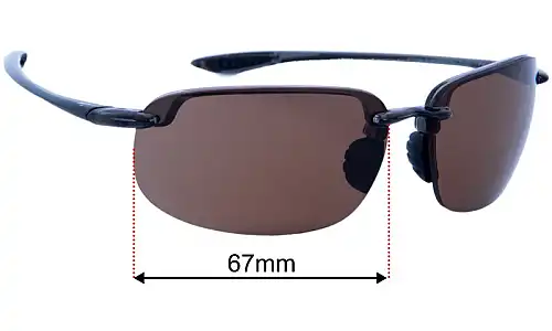 Maui Jim MJ456 Ho'okipa XL Lentilles de Remplacement 67mm wide 