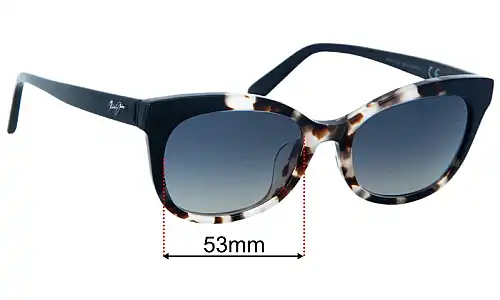 Maui Jim MJ759 Ilima Replacement Lenses 53mm wide 