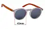 Sunglass Fix Lentes de Repuesto para MRV Coral Bay - 49mm Wide 