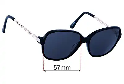Oroton  Alpine Classic Replacement Lenses 57mm wide 