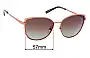 Sunglass Fix Replacement Lenses for Oroton  Ebony - 57mm Wide 