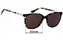 Sunglass Fix Replacement Lenses for Oroton  Estate - 55mm Wide 