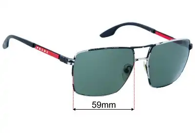 Prada SPS50W Ersatzgläser 59mm wide 
