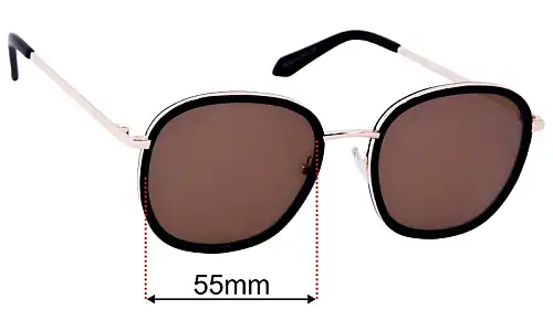 Sunglass Fix Replacement Lenses for Quay Jezabell Inlay - 55mm Wide Quay Jezabell Inlay Replacement Lenses 55mm wide
