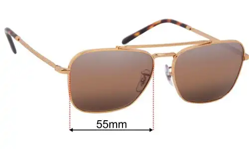 Ray-Ban RB3636 New Caravan Ersatzlinsen 55mm wide 