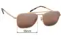 Sunglass Fix Ersatzgläser für Ray-Ban RB3636 New Caravan - 55mm Wide 