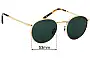 Sunglass Fix Lentes de Repuesto para Ray-Ban RB3637 New Round - 53mm Wide 