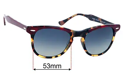 Ray-Ban RB2398 Eagleeye Replacement Lenses 53mm wide 