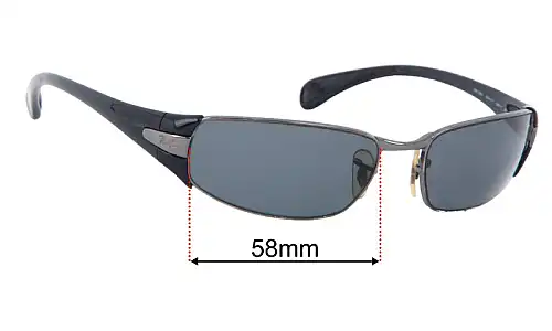 Ray-Ban RB3261 Ersatzlinsen 58mm wide 